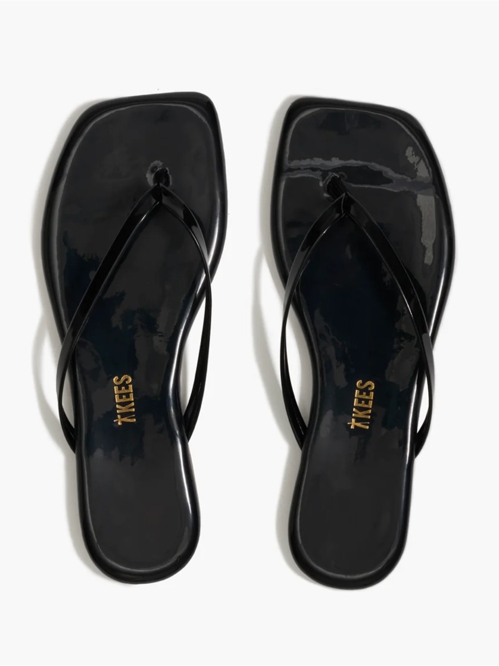 TKEES! Brand New in Box! “Square Toe Lily” in Brazilian black patent leather